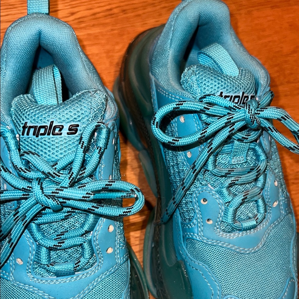Balenciaga Triple S Sneakers - Teal - Picture 3 of 9